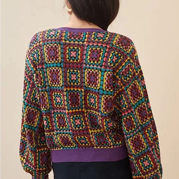 Farm Rio Crochet Sweater